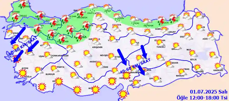 Hava durumu 2 Temmuz 2025 Çarşamba günü hava nasıl olacak?
