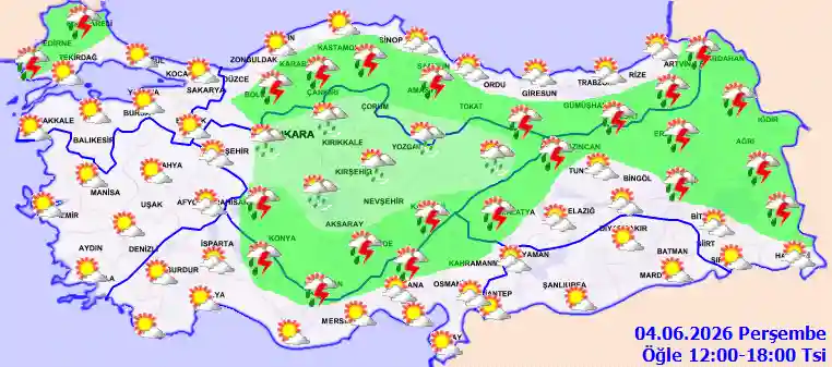 Hava durumu 4 Haziran 2026 Perşembe günü hava nasıl olacak?