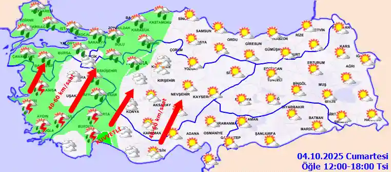 Hava durumu 5 Ekim 2025 Pazar günü hava nasıl olacak?