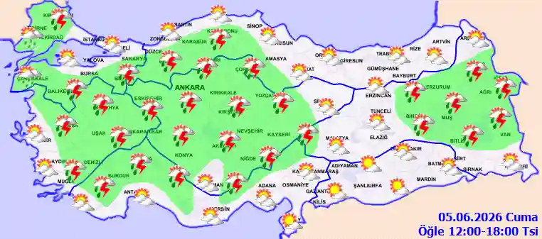 Hava durumu 5 Haziran 2026 Cuma günü hava nasıl olacak?