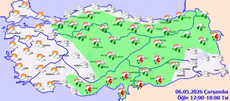 Hava durumu 6 Mayıs 2026 Çarşamba günü hava nasıl olacak?