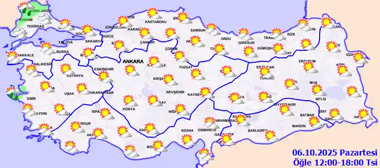 Hava durumu 7 Ekim 2025 Salı günü hava nasıl olacak?