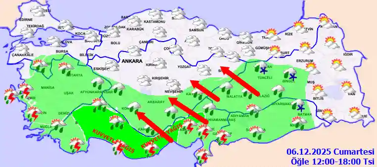 Hava durumu 7 Aralık 2025 Pazar günü hava nasıl olacak?