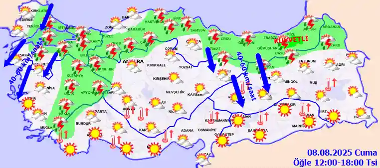 Hava durumu 9 Ağustos 2025 Cumartesi günü hava nasıl olacak?