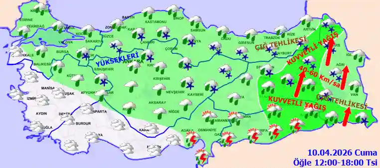 Hava durumu 10 Nisan 2026 Cuma günü hava nasıl olacak?