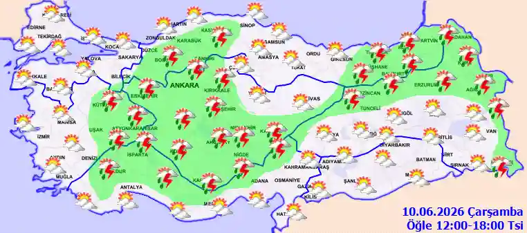 What will the weather be like on Wednesday, June 10, 2026?