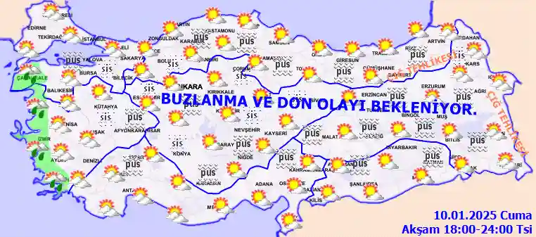 Pazar Günü Akşam hava durumu