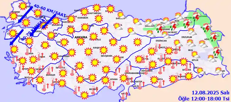 Hava durumu 13 Ağustos 2025 Çarşamba günü hava nasıl olacak?