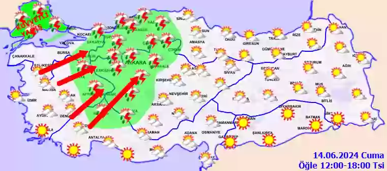 Hava durumu 15 Haziran 2024 Cumartesi günü hava nasıl olacak?