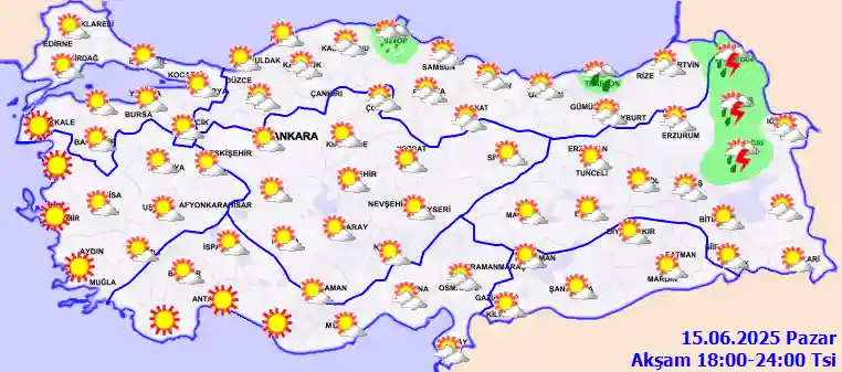 Prévisions météo pour mardi soir