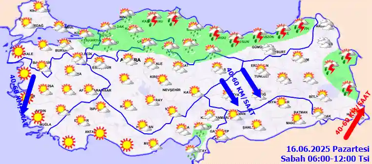 Prévisions météo pour mardi matin