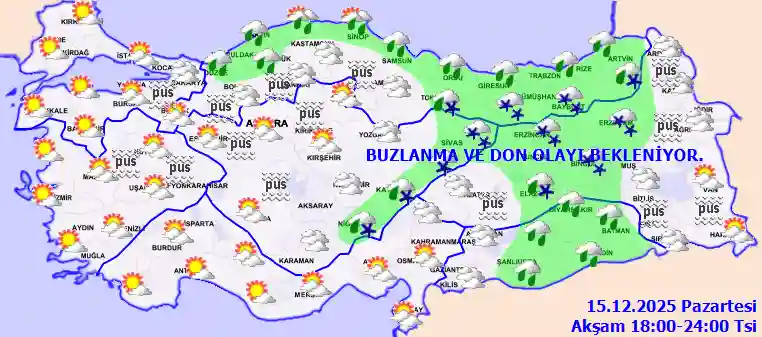 Çarşamba Günü Akşam hava durumu