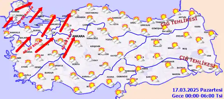 Çərşənbə axşamı gecəsi hava