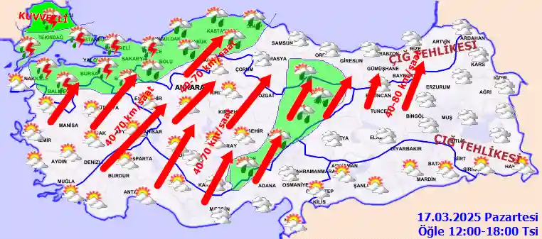 18 mart 2025-ci il, çərşənbə axşamı hava necə olacaq?