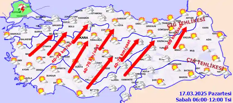 Çərşənbə axşamı səhər hava proqnozu