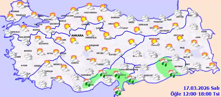 Hava durumu 17 Mart 2026 Salı günü hava nasıl olacak?
