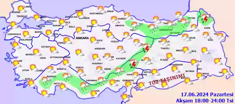 Çarşamba Günü Akşam hava durumu