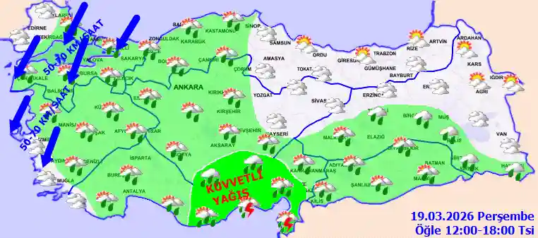 Hava durumu 19 Mart 2026 Perşembe günü hava nasıl olacak?