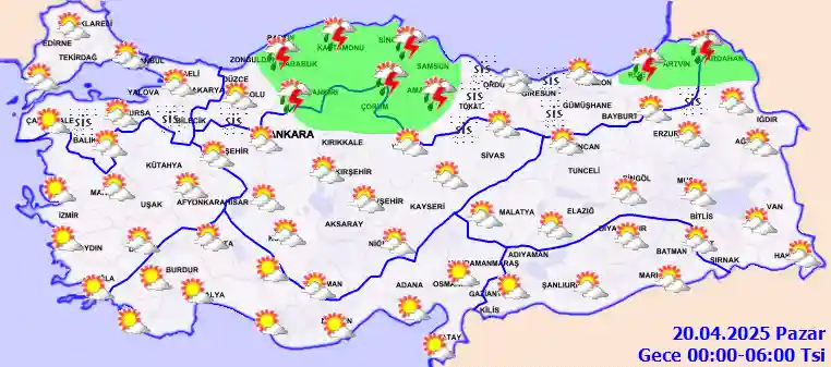 Sunday Night Weather