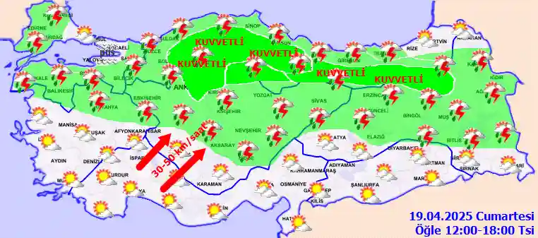 What will the weather be like on Sunday, April 20, 2025?