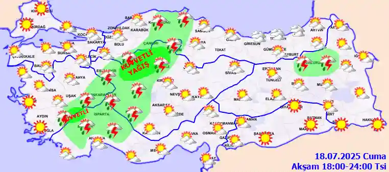 Pazar Günü Akşam hava durumu