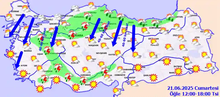 22 iyun 2025-ci il, bazar günü hava necə olacaq?