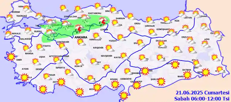 Bazar günü səhər hava proqnozu