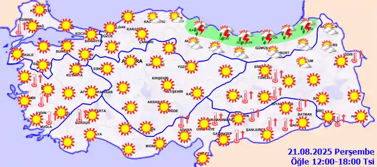 Hava durumu 22 Ağustos 2025 Cuma günü hava nasıl olacak?