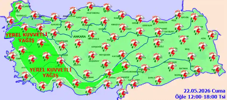 Hava durumu 22 Mayıs 2026 Cuma günü hava nasıl olacak?