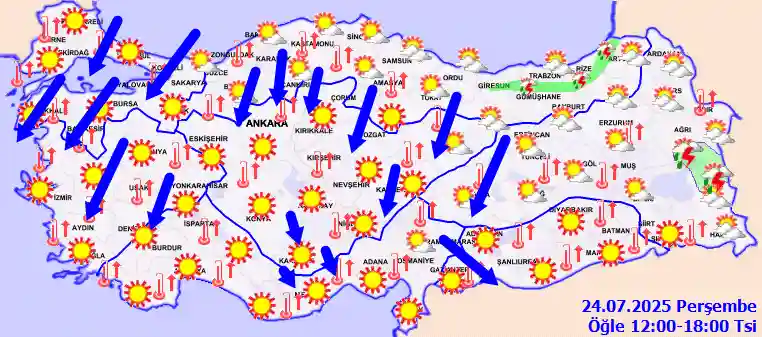 Hava durumu 25 Temmuz 2025 Cuma günü hava nasıl olacak?