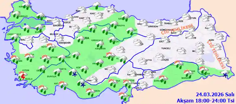 Çarşamba Günü Akşam hava durumu