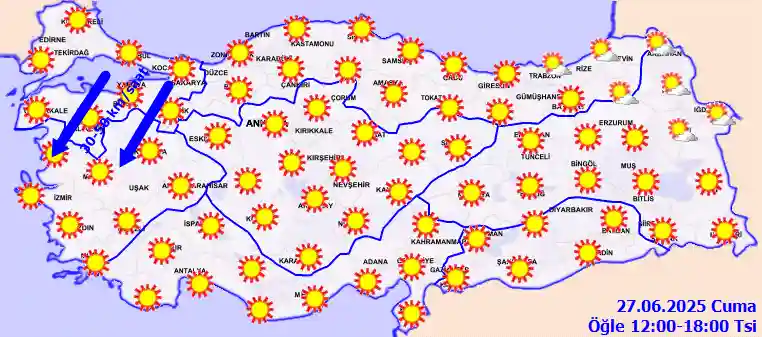 Hava durumu 28 Haziran 2025 Cumartesi günü hava nasıl olacak?