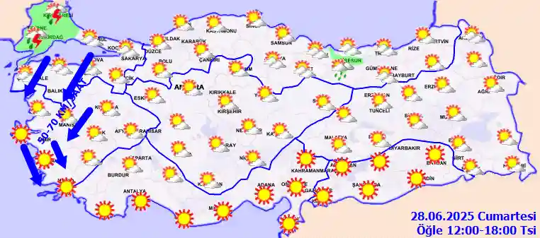 Hava durumu 29 Haziran 2025 Pazar günü hava nasıl olacak?