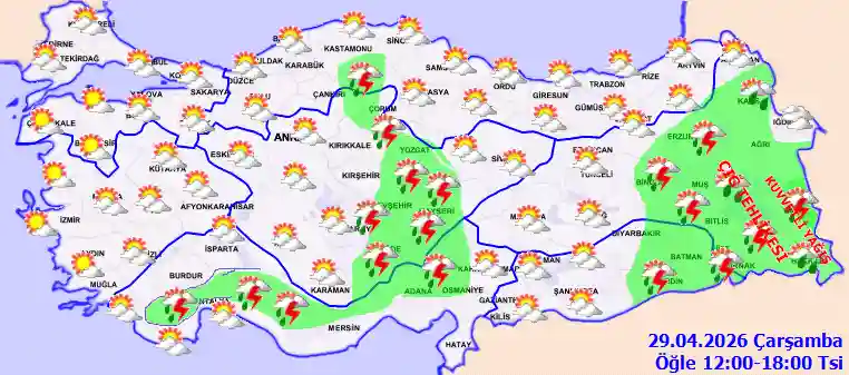 Hava durumu 29 Nisan 2026 Çarşamba günü hava nasıl olacak?