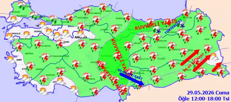 Hava durumu 29 Mayıs 2026 Cuma günü hava nasıl olacak?