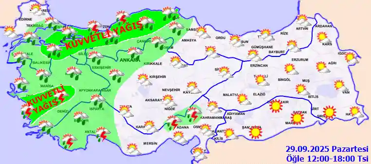 Hava durumu 30 Eylül 2025 Salı günü hava nasıl olacak?