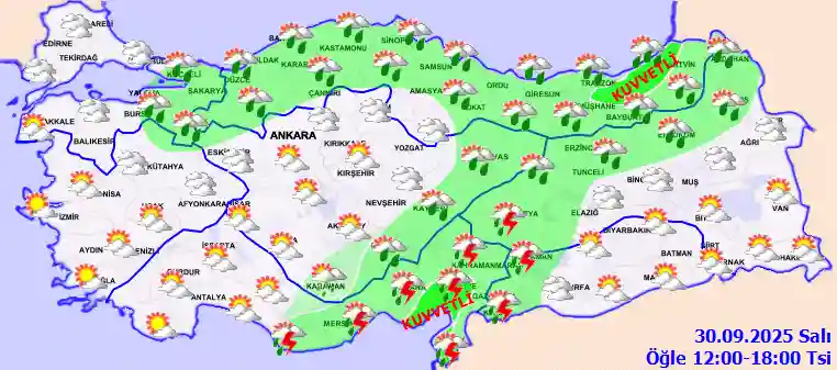 Hava durumu 1 Ekim 2025 Çarşamba günü hava nasıl olacak?