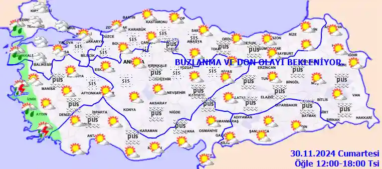 Hava durumu 1 Aralık 2024 Pazar günü hava nasıl olacak?